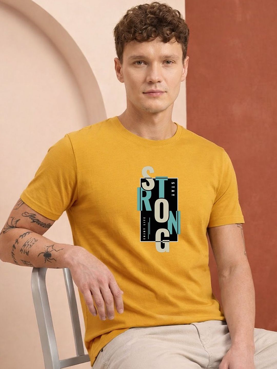 HERE&NOW Men Printed T-shirt