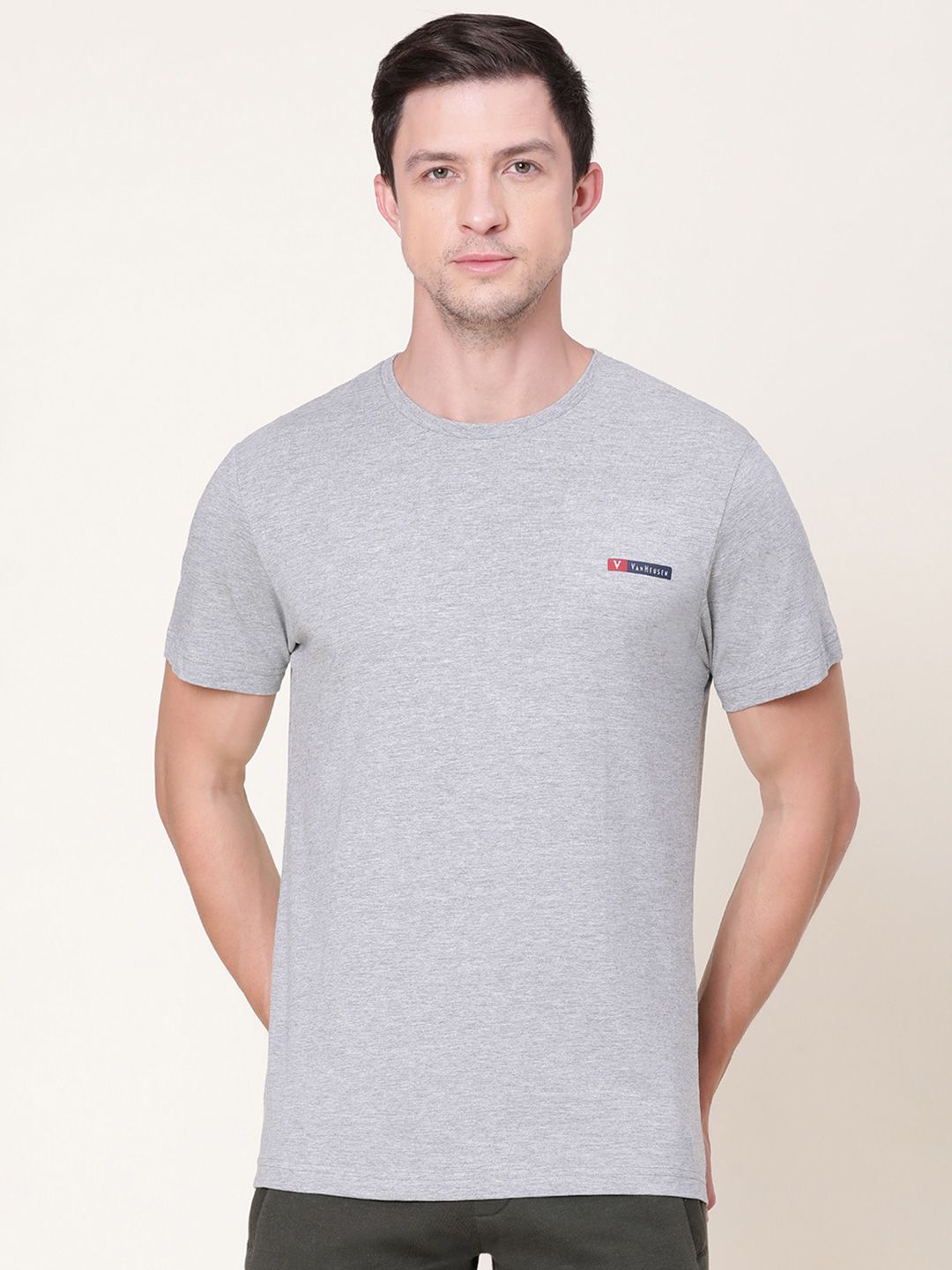 Van Heusen Innerwear Pure Cotton Slim Fit Lounge Tshirt