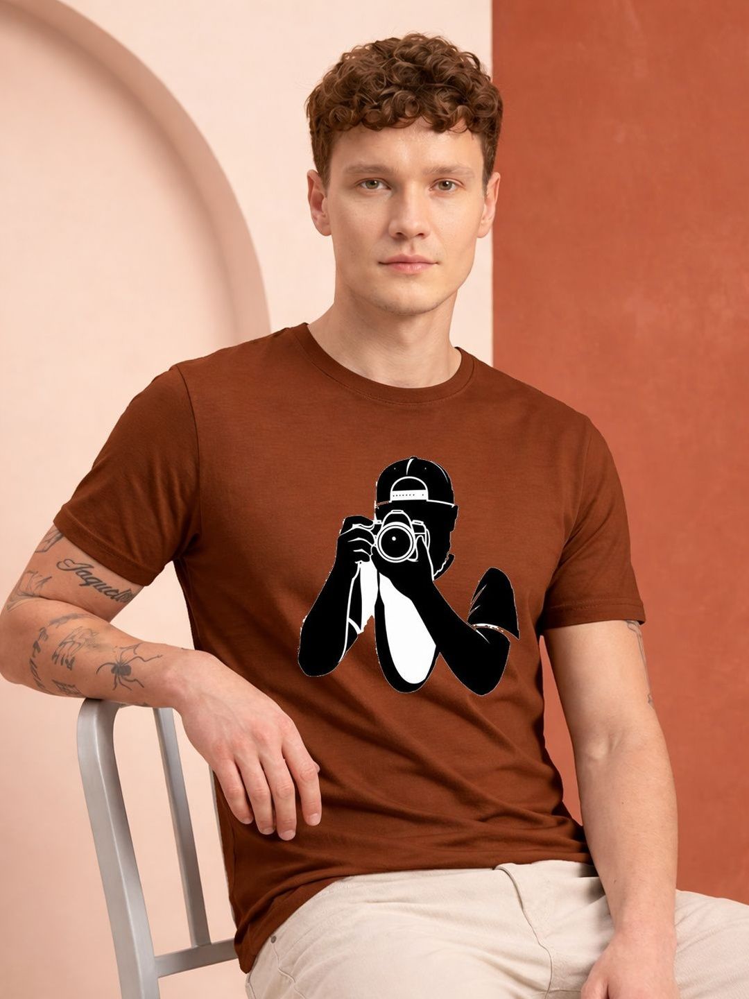 HERE&NOW Men Printed T-shirt
