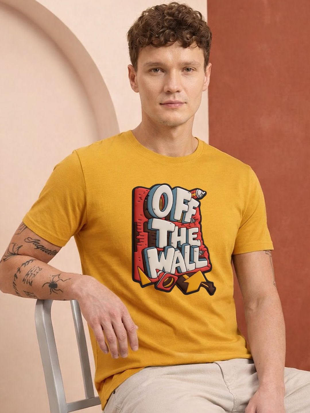 HERE&NOW Men Printed T-shirt