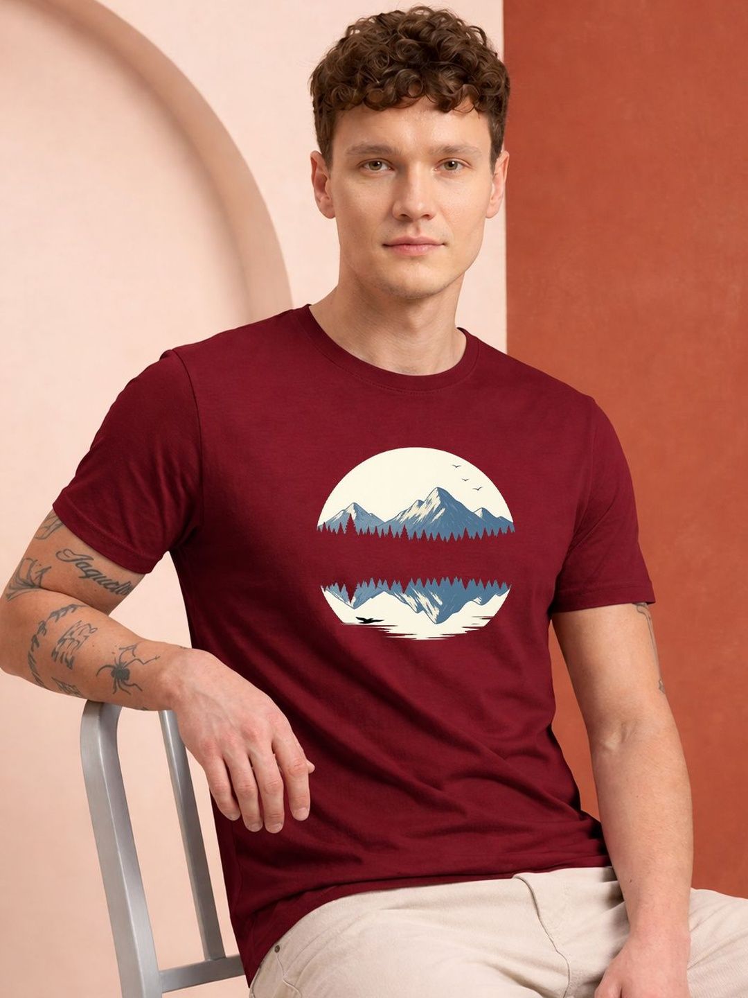 HERE&NOW Men Printed T-shirt