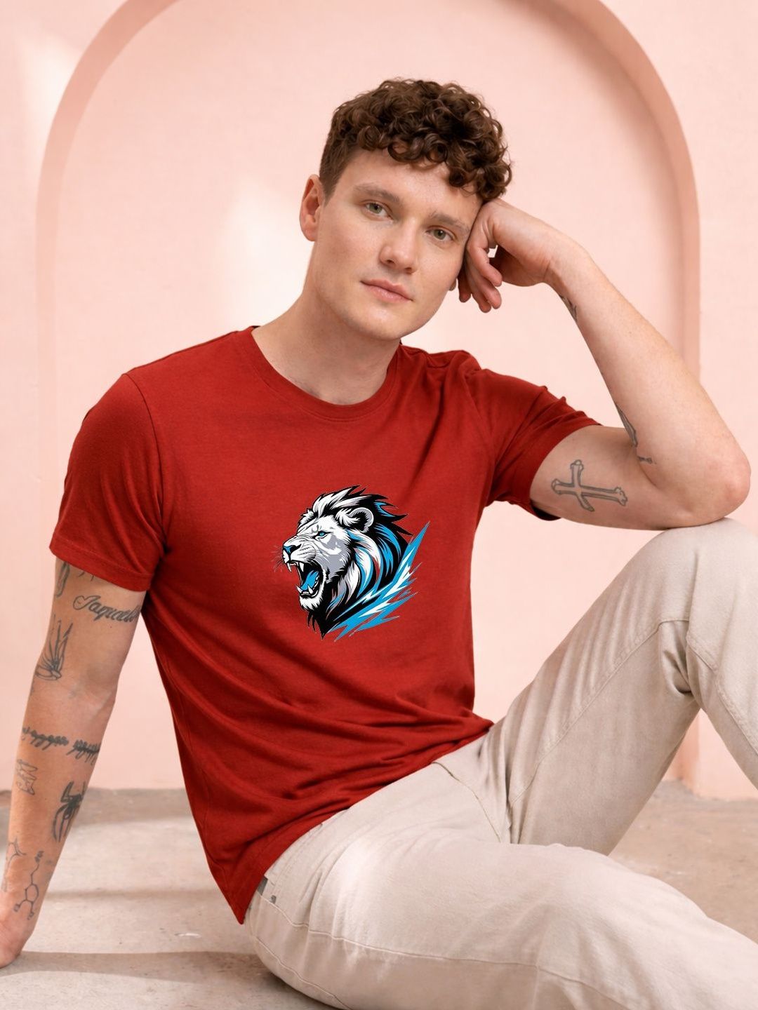 HERE&NOW Men Printed T-shirt