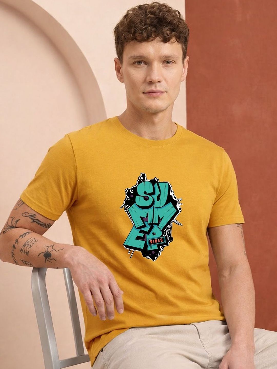 HERE&NOW Men Printed T-shirt