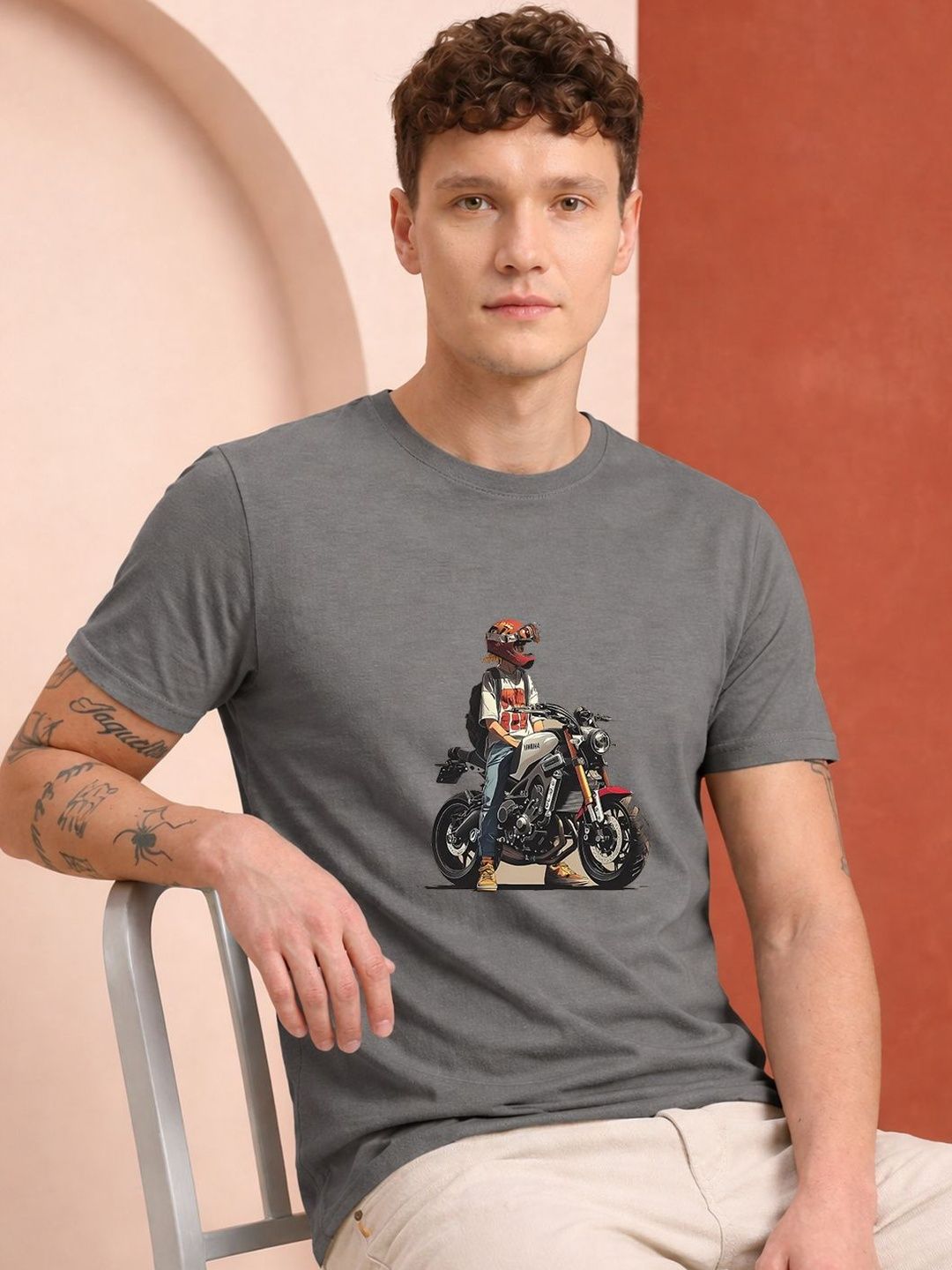 HERE&NOW Men Printed T-shirt