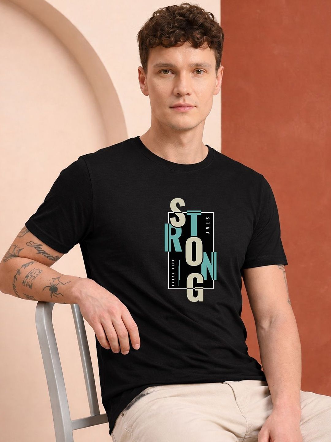 HERE&NOW Men Printed T-shirt