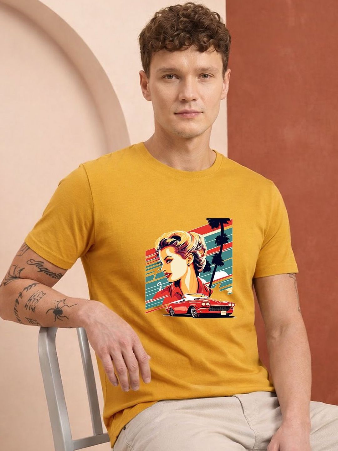 HERE&NOW Men Printed T-shirt