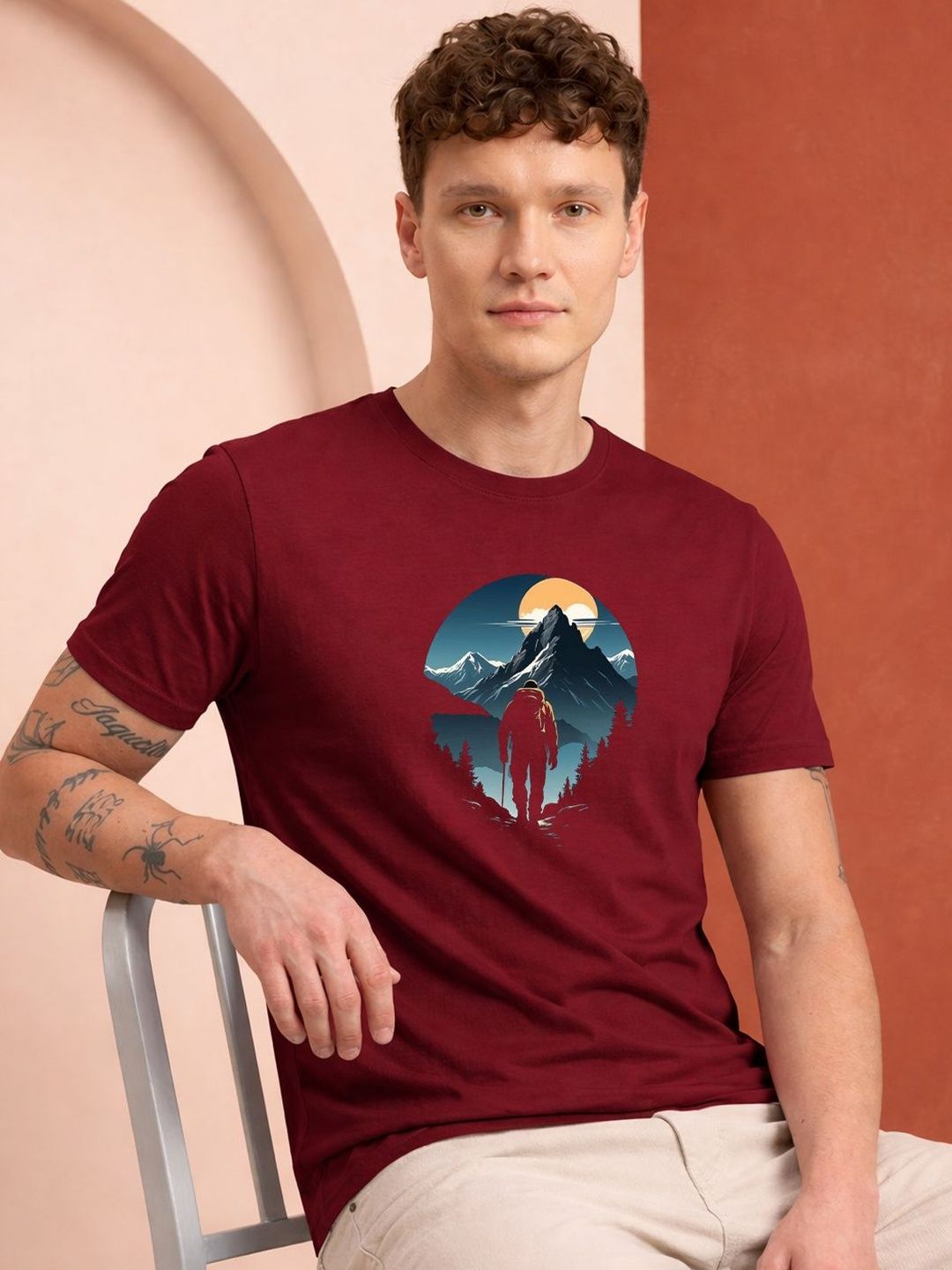 HERE&NOW Men Printed T-shirt