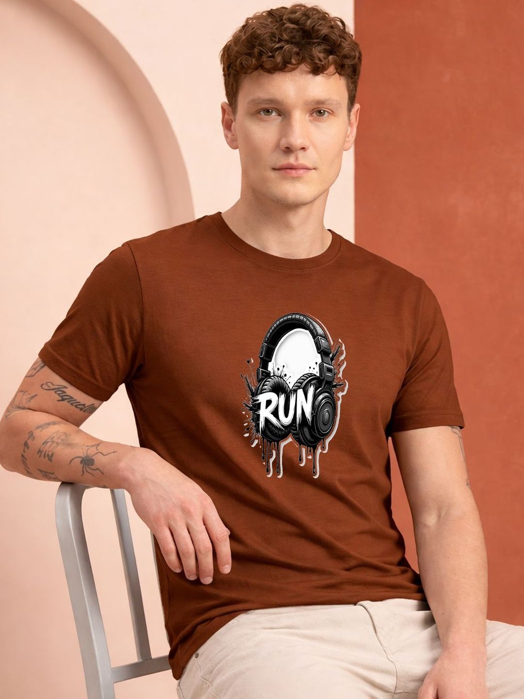 HERE&NOW Men Printed T-shirt