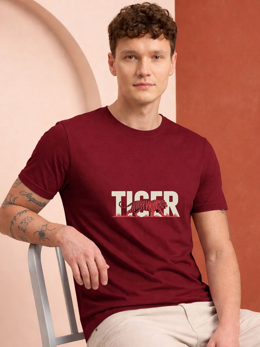 HERE&NOW Men Printed T-shirt