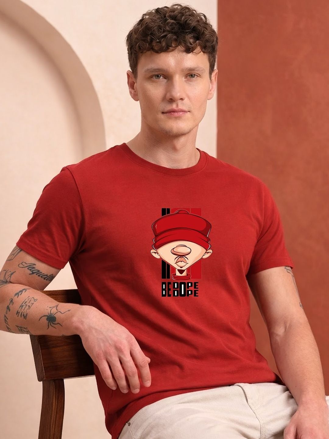 HERE&NOW Men Printed T-shirt