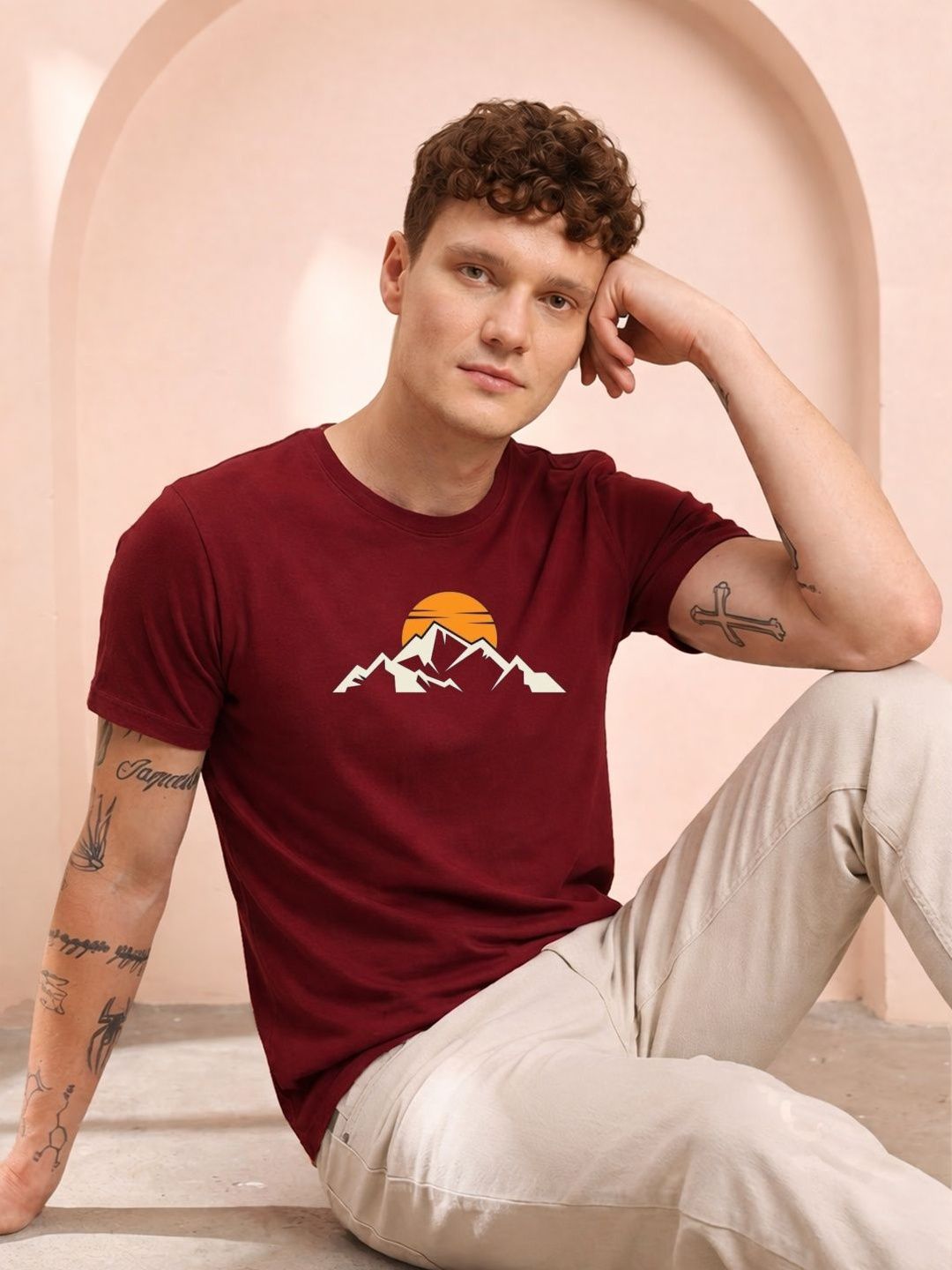 HERE&NOW Men Printed T-shirt