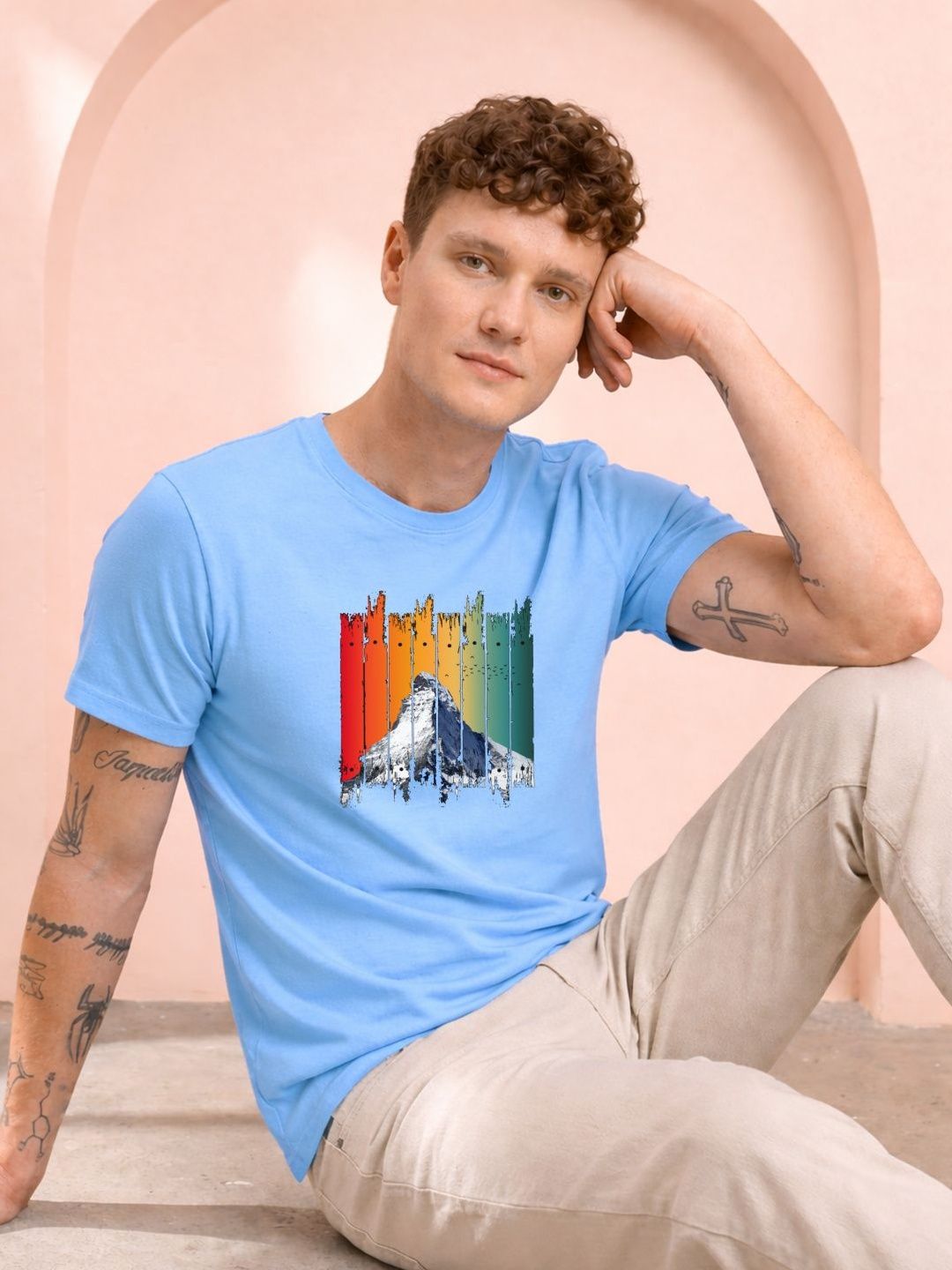 HERE&NOW Men Printed T-shirt