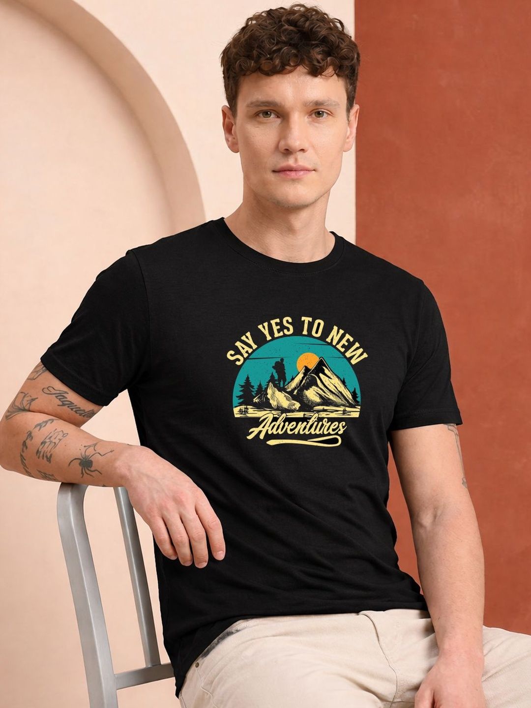 HERE&NOW Men Printed T-shirt