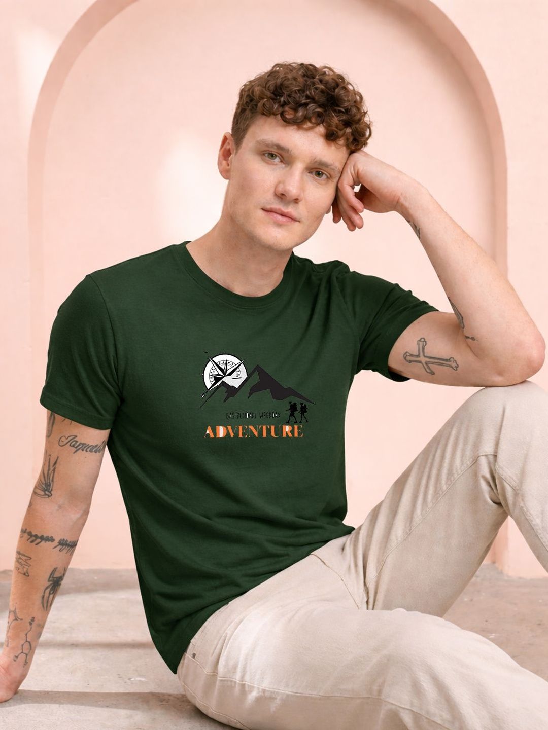 HERE&NOW Men Printed T-shirt