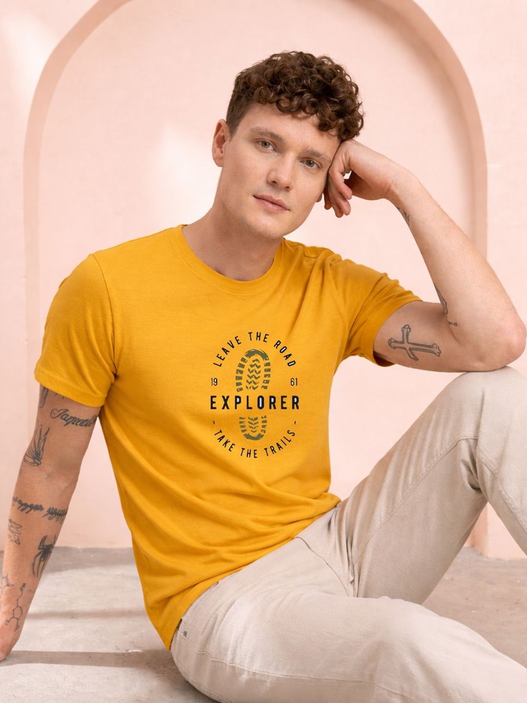 HERE&NOW Men Printed T-shirt