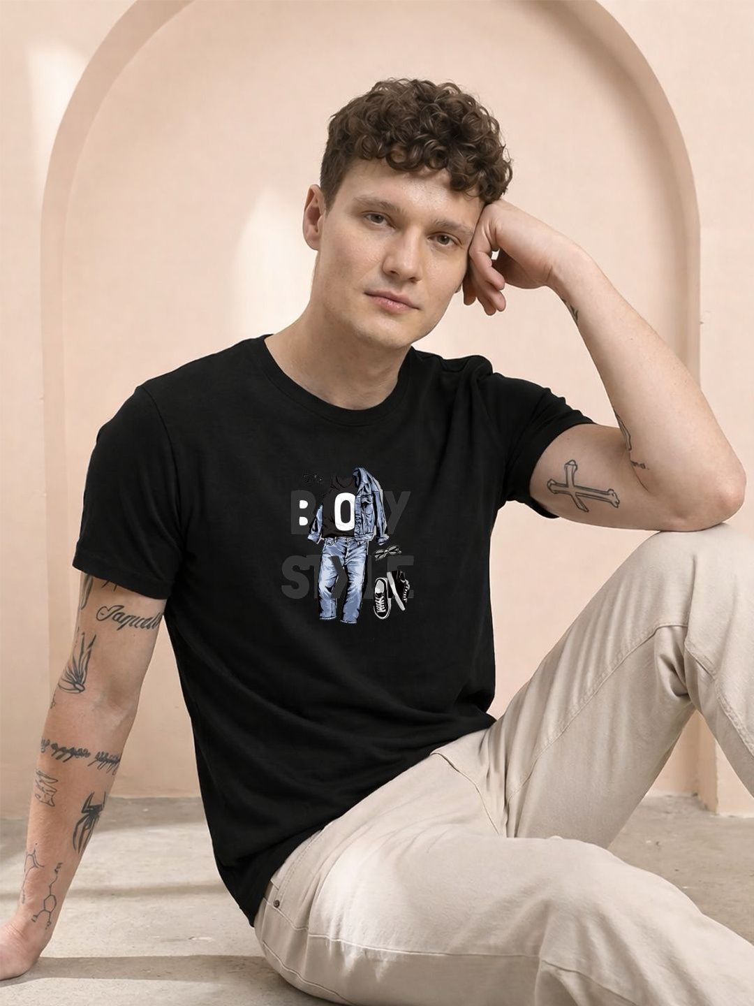 HERE&NOW Men Printed T-shirt