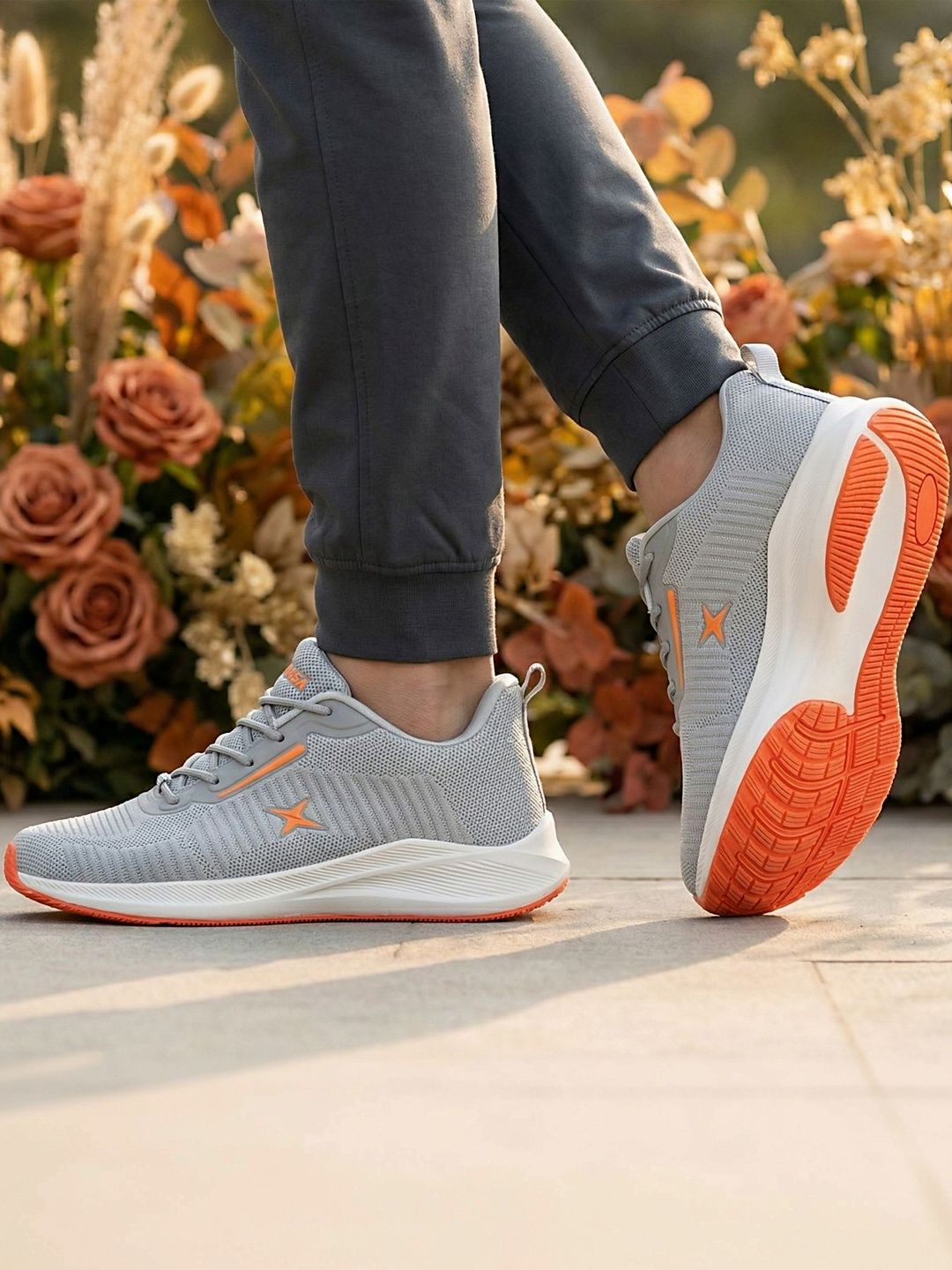 KRAASA Men Mesh Running Non-Marking Shoes