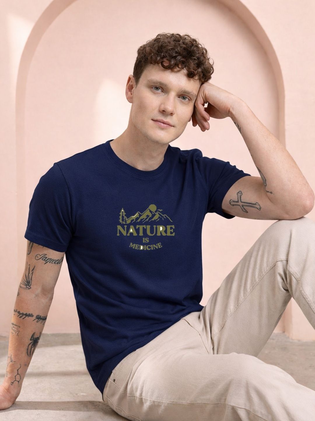 HERE&NOW Men Printed T-shirt
