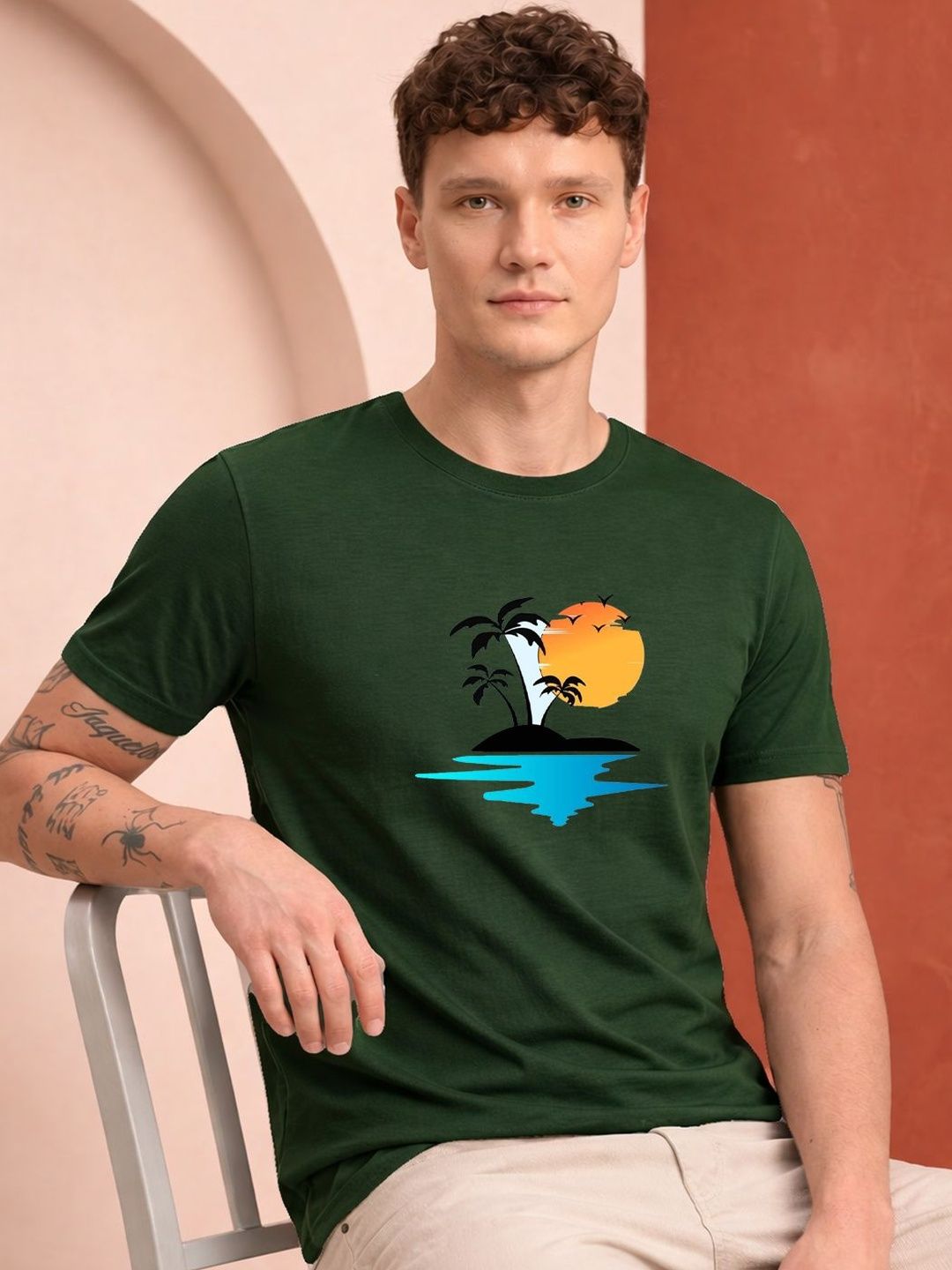 HERE&NOW Men Printed T-shirt