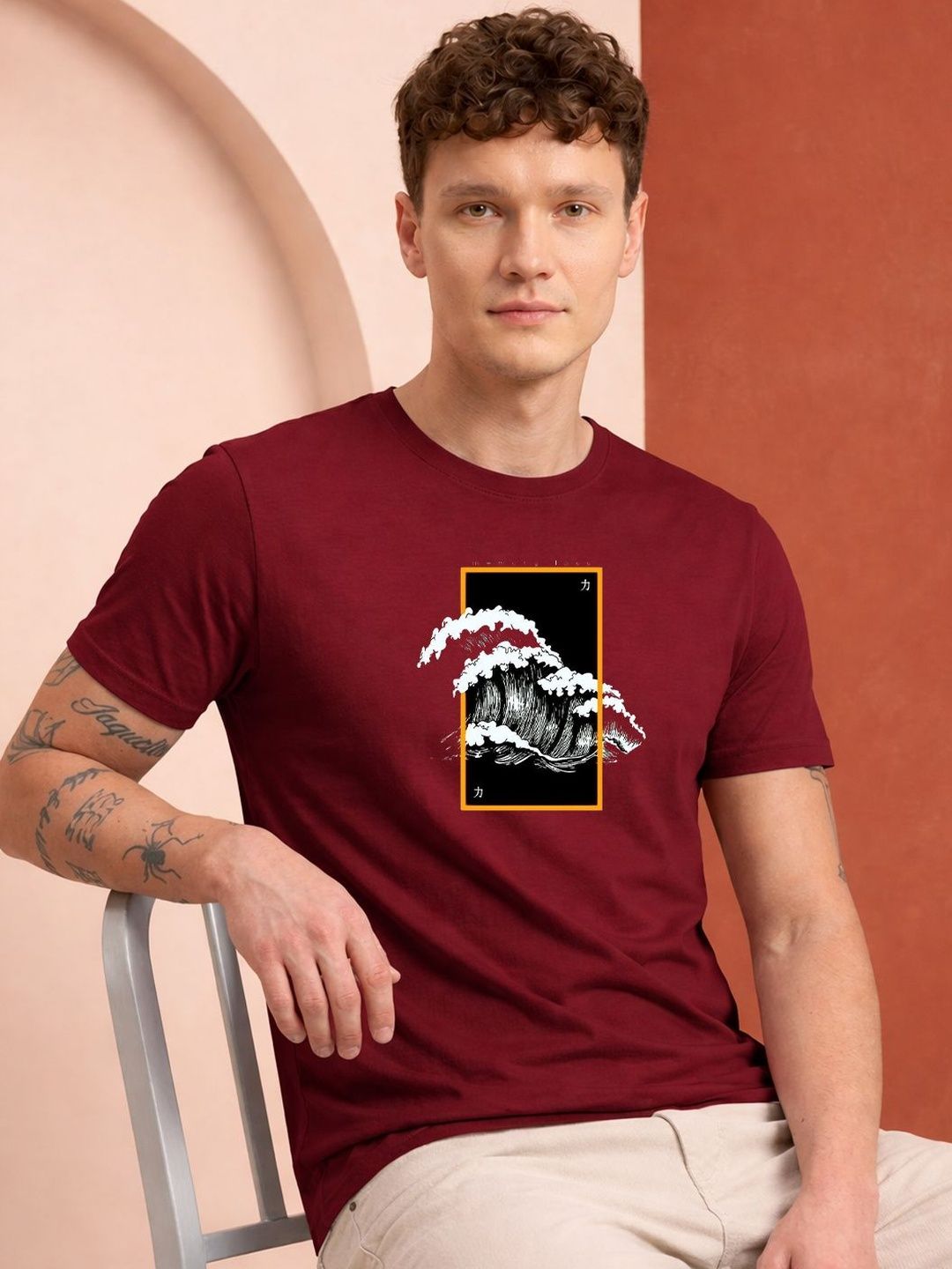 HERE&NOW Men Printed T-shirt