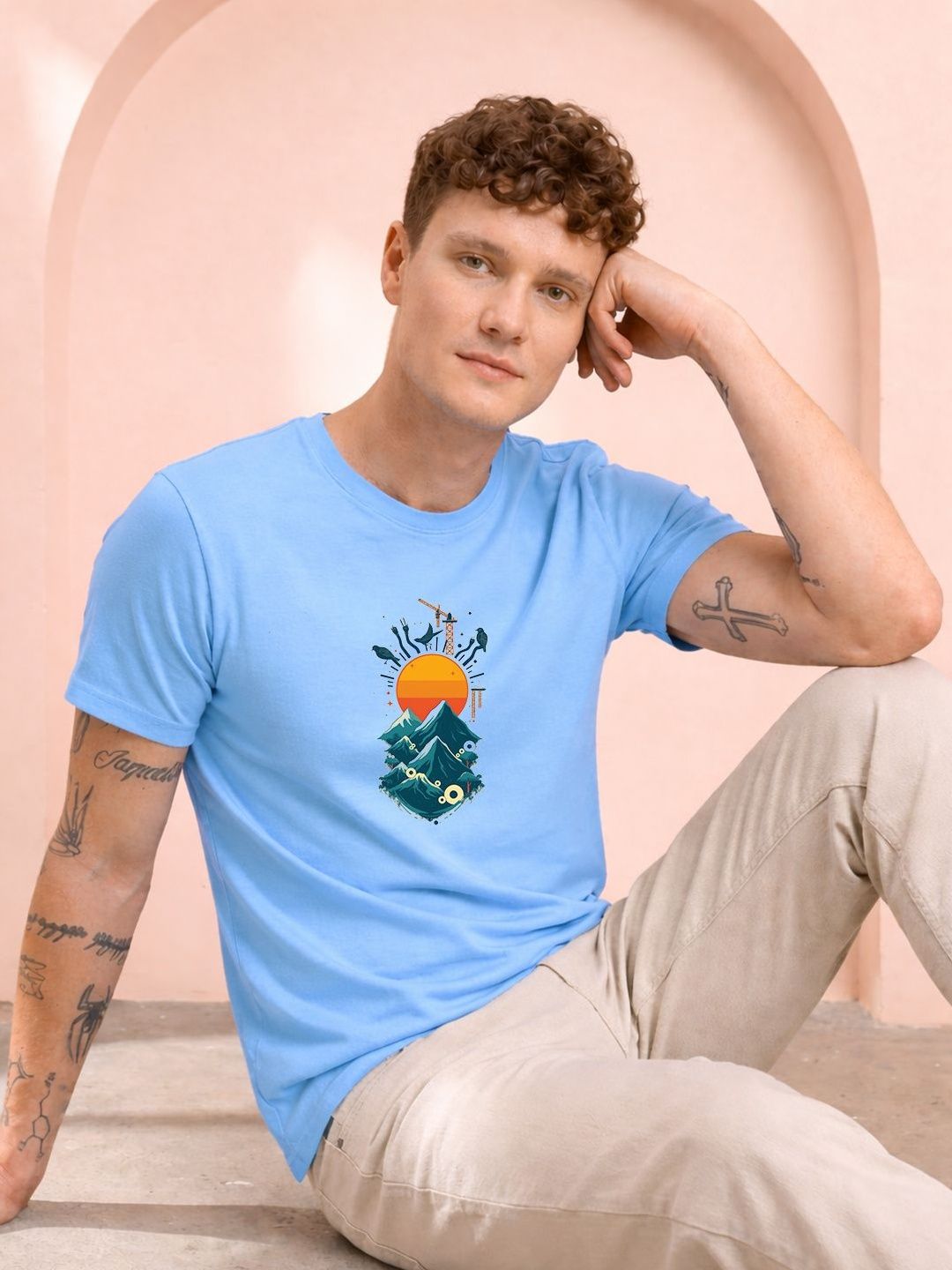HERE&NOW Men Printed T-shirt