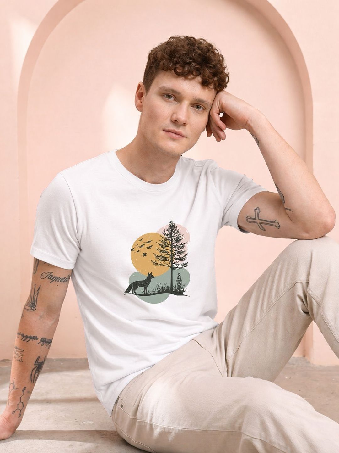 HERE&NOW Men Printed T-shirt
