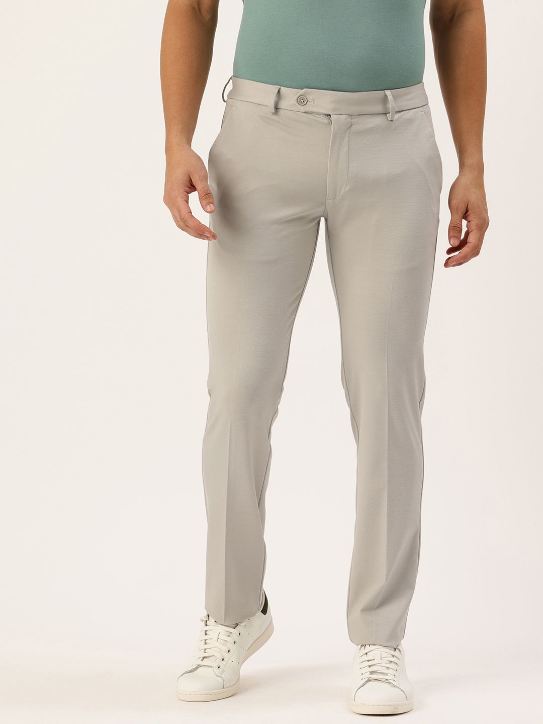 Peter England Peter England Men Super Slim Fit Regular Trouser