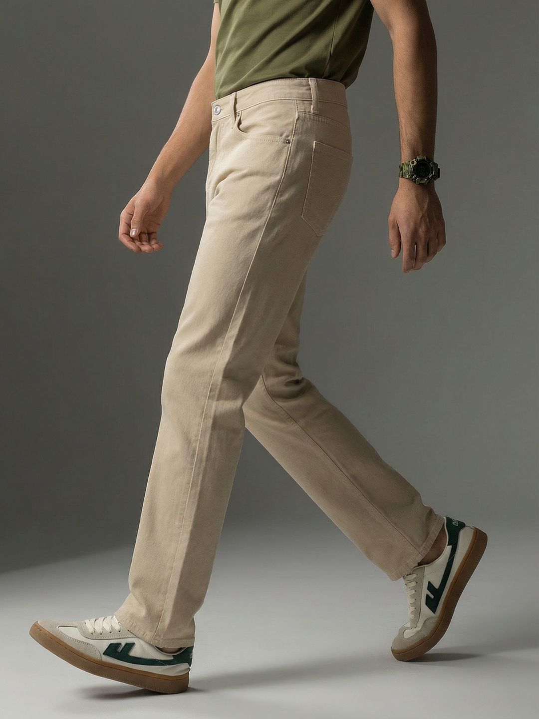 FCUK Men Relaxed Fit Coloured Pure Cotton  Jeans