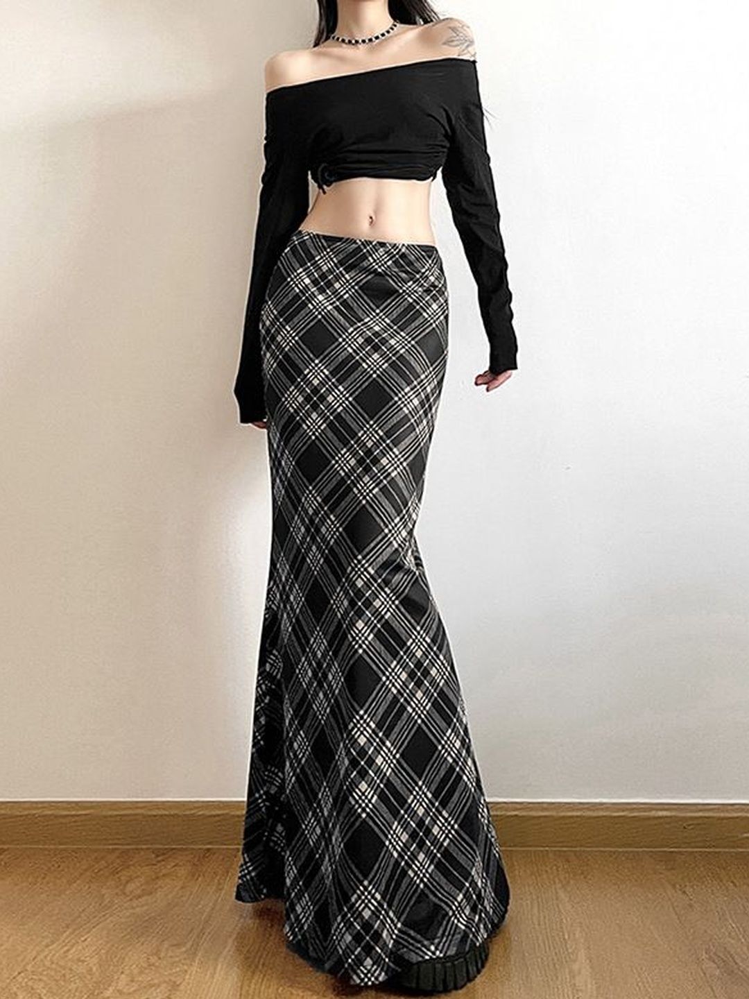 Buy LULU & SKY Leopard Printed Maxi Straight Skirts - Skirts for