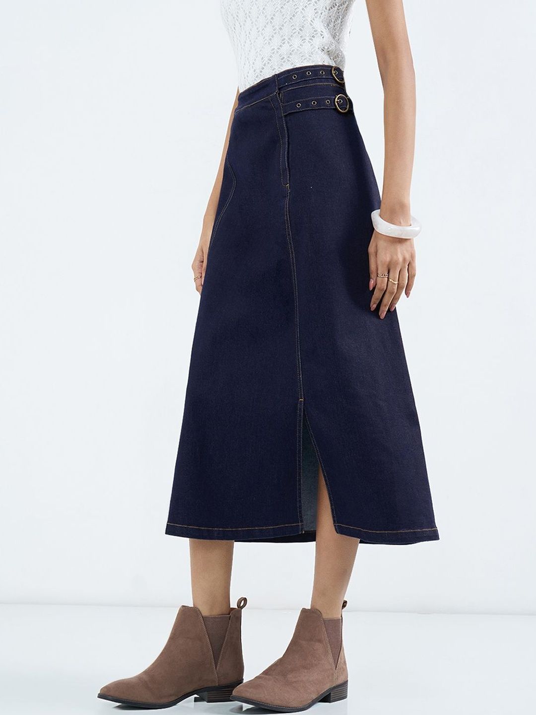 SF JEANS by Pantaloons Women Cotton Blend Skirts