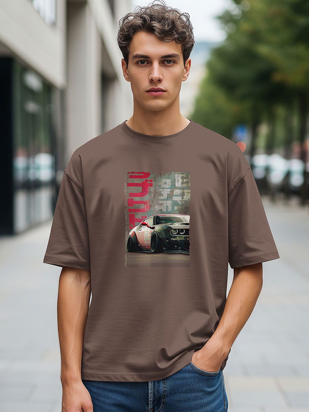 BULLMER Graphic Printed Round Neck T-shirt