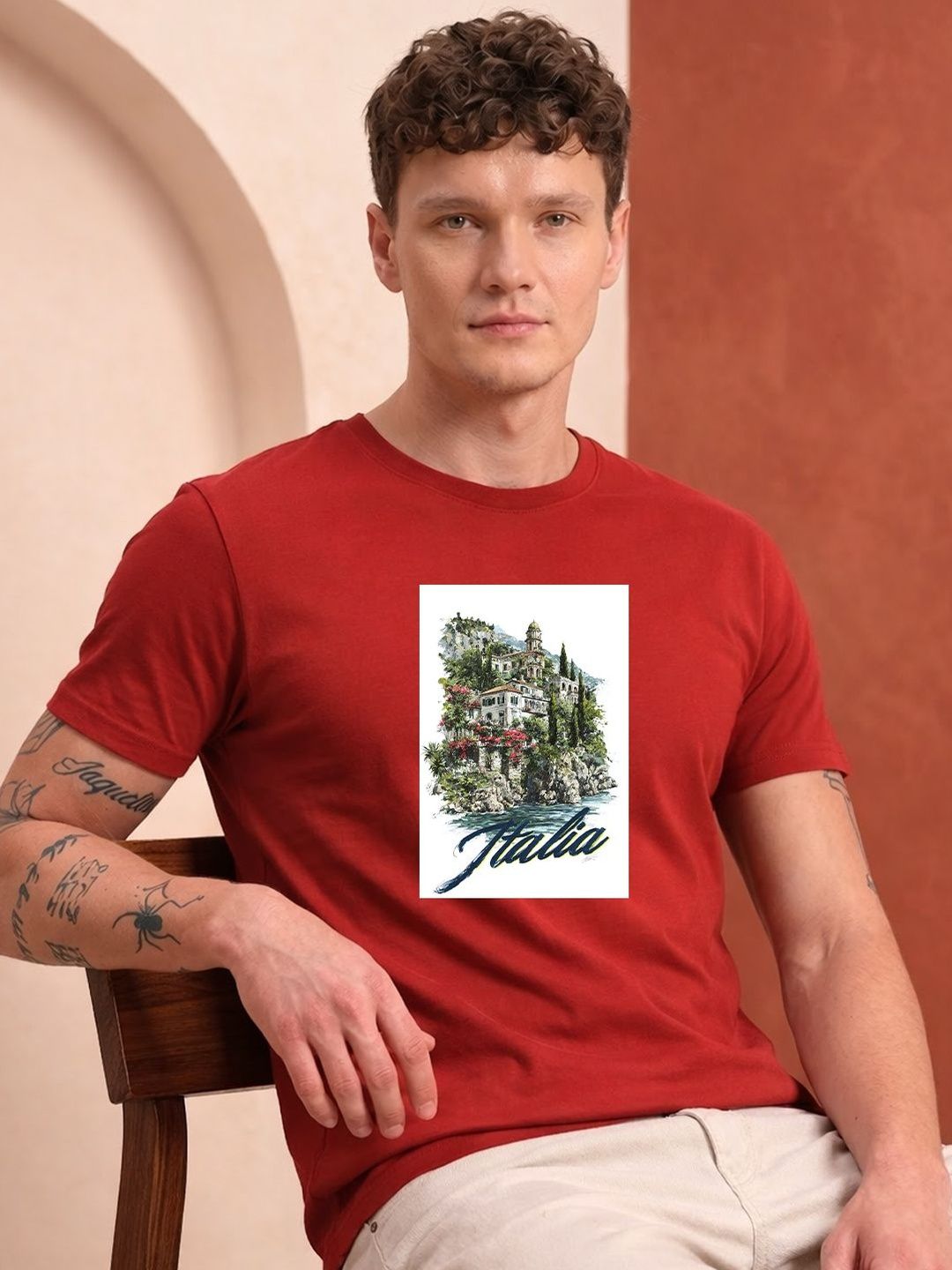 HERE&NOW Men Printed T-shirt