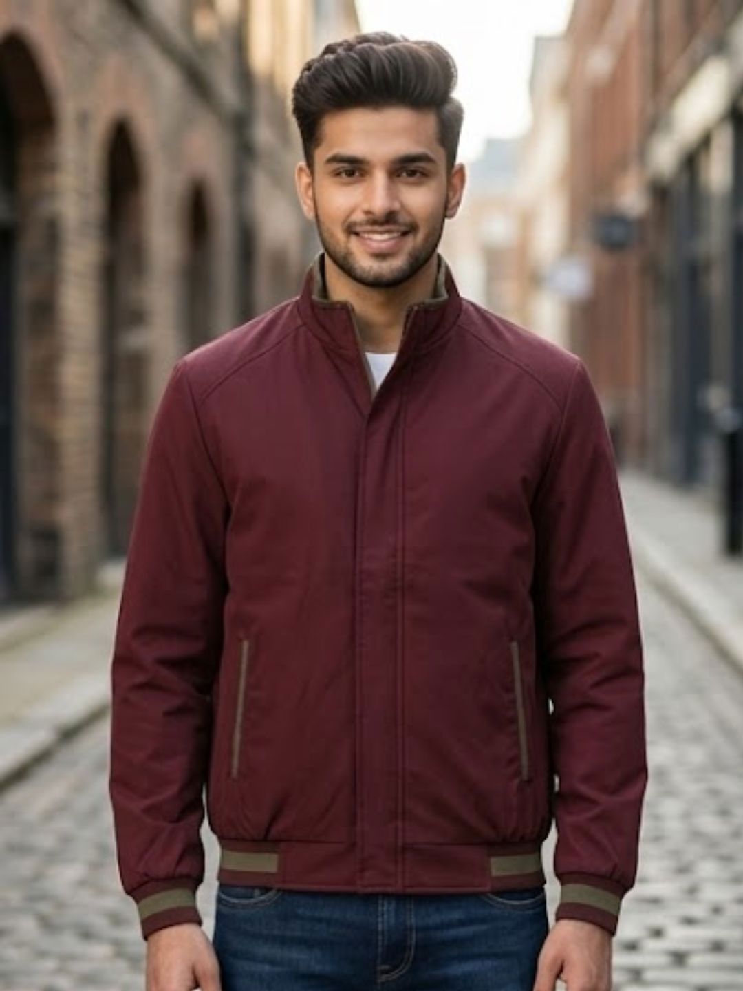 MIA FASHION Men Water Resistant Bomber Jacket
