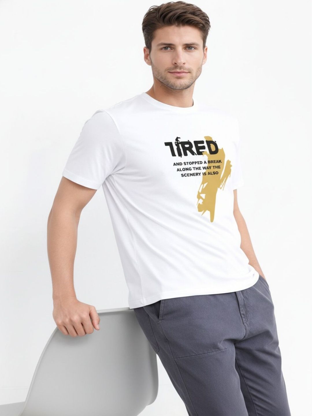 HERE&NOW Men Printed T-shirt