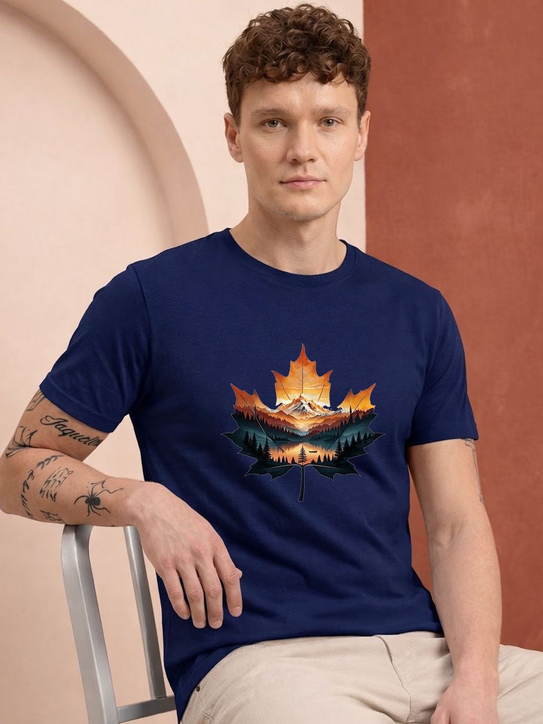 HERE&NOW Men Printed T-shirt