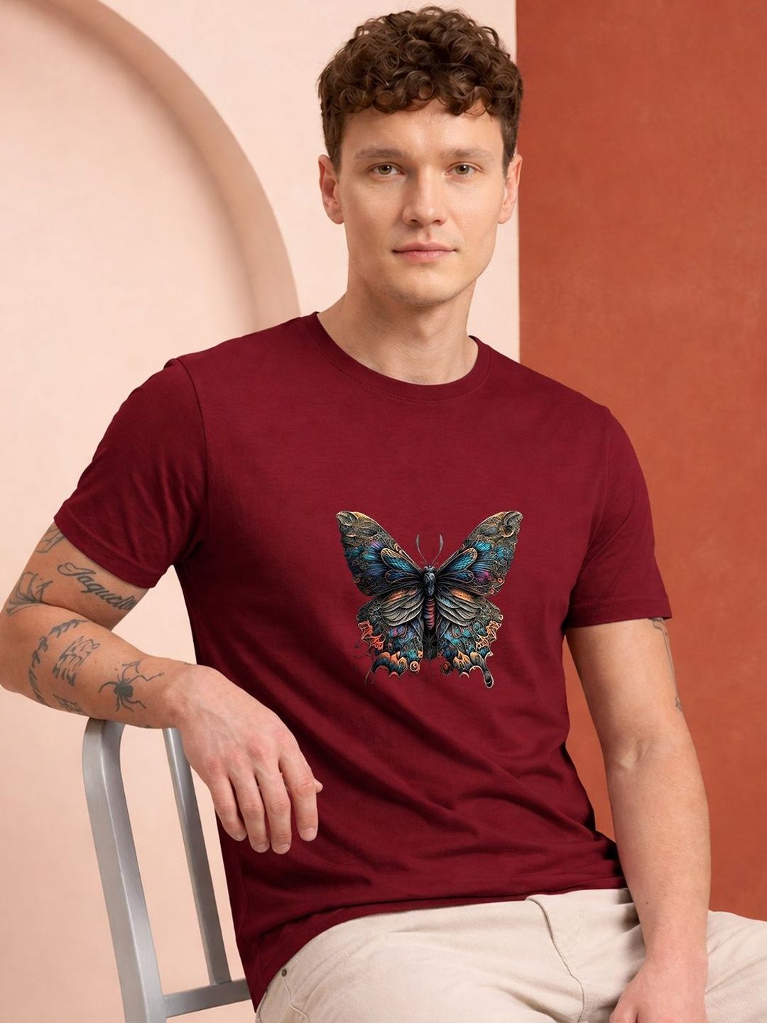 HERE&NOW Men Printed T-shirt