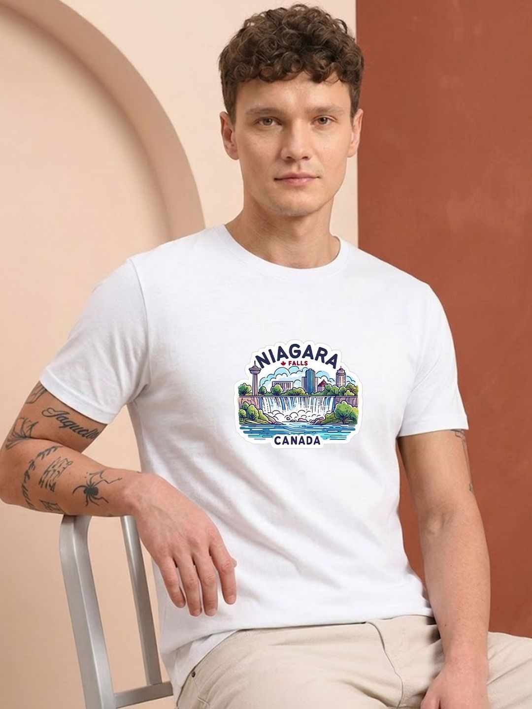 HERE&NOW Men Printed T-shirt