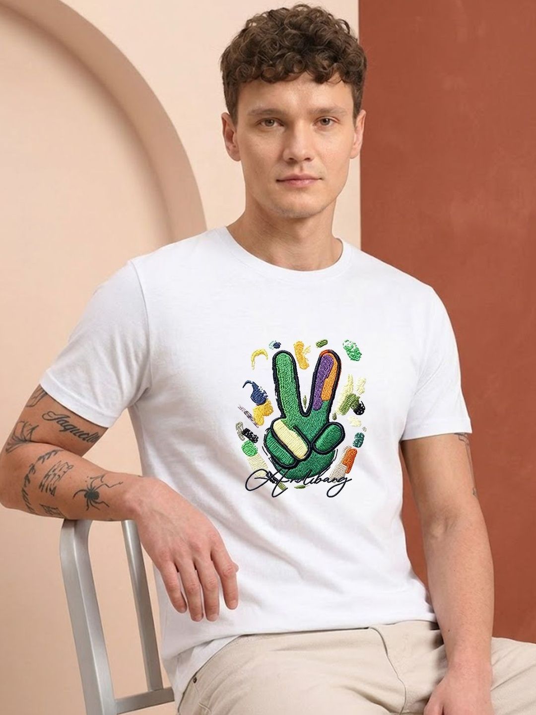 HERE&NOW Men Printed T-shirt