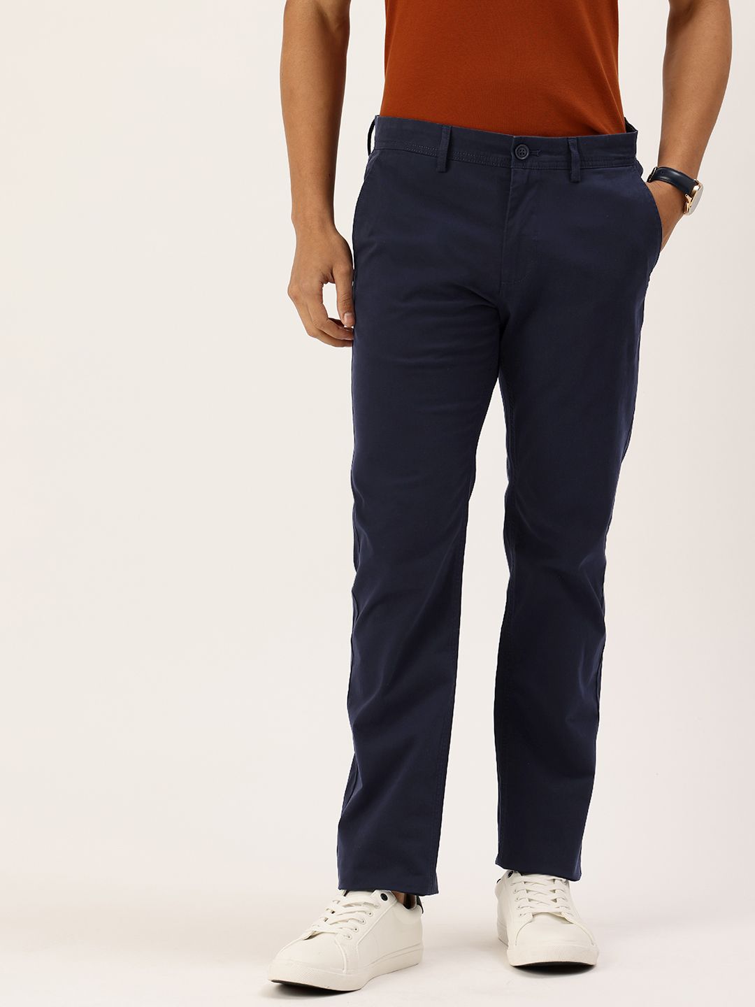 Peter England Peter England Men Slim Fit Chinos Trousers