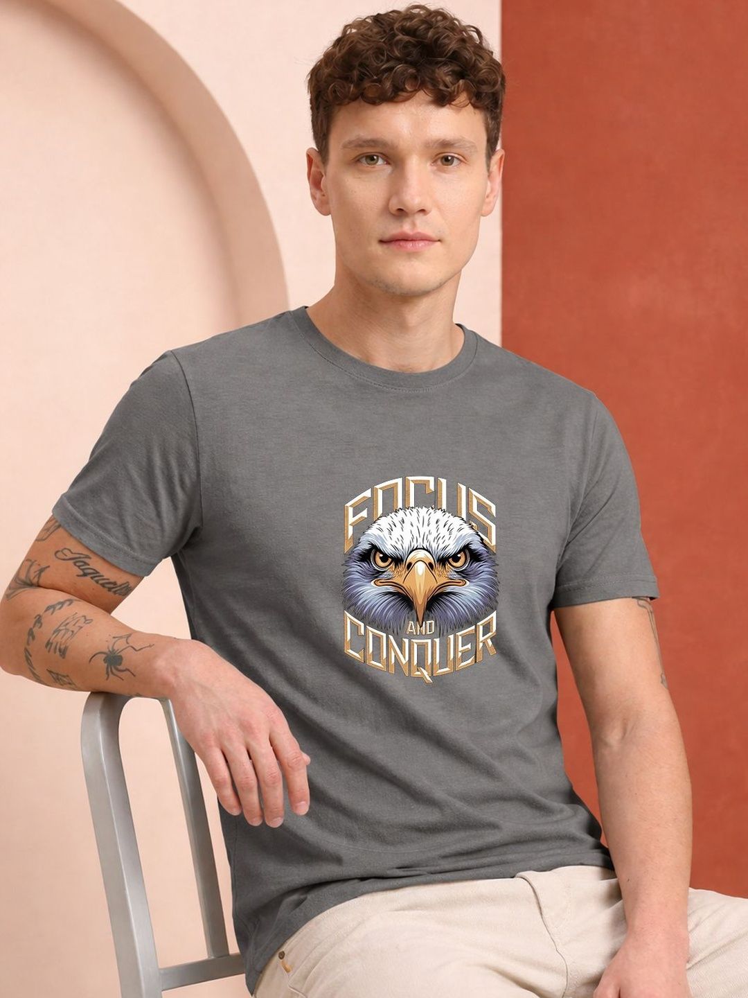 HERE&NOW Men Printed T-shirt
