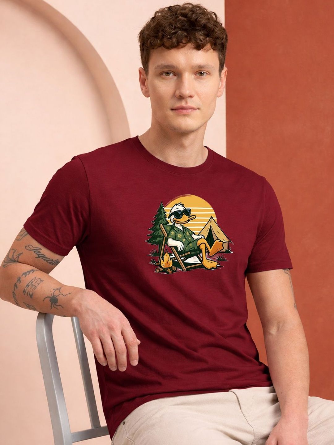 HERE&NOW Men Printed T-shirt