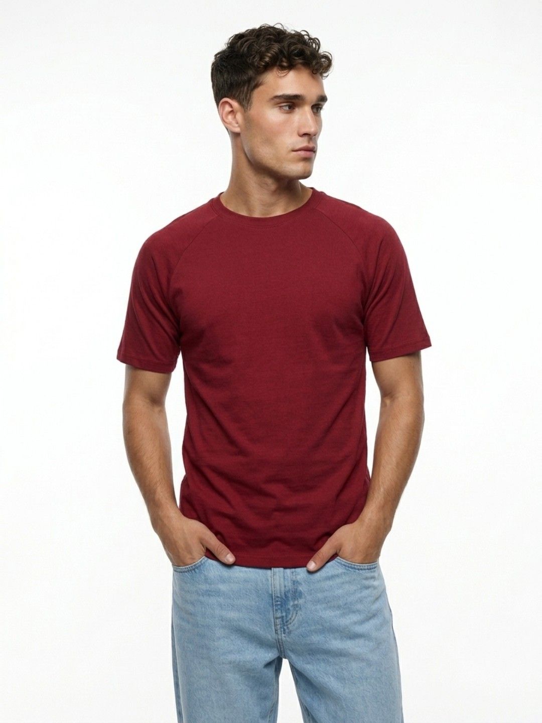 glitchez Solid Regular Fit T-shirt