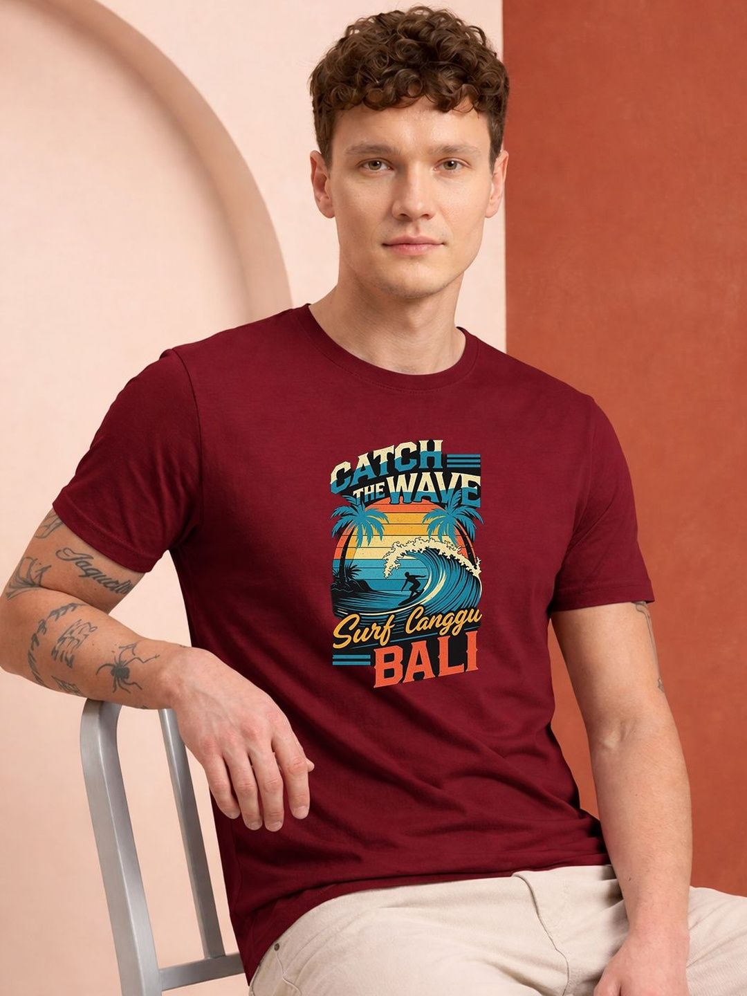 HERE&NOW Men Printed T-shirt