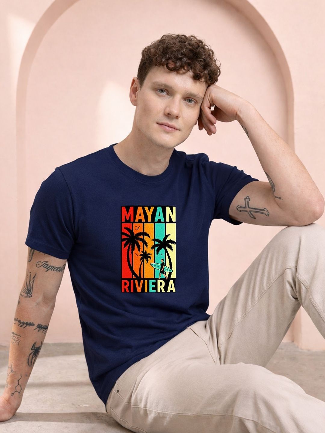 HERE&NOW Men Printed T-shirt