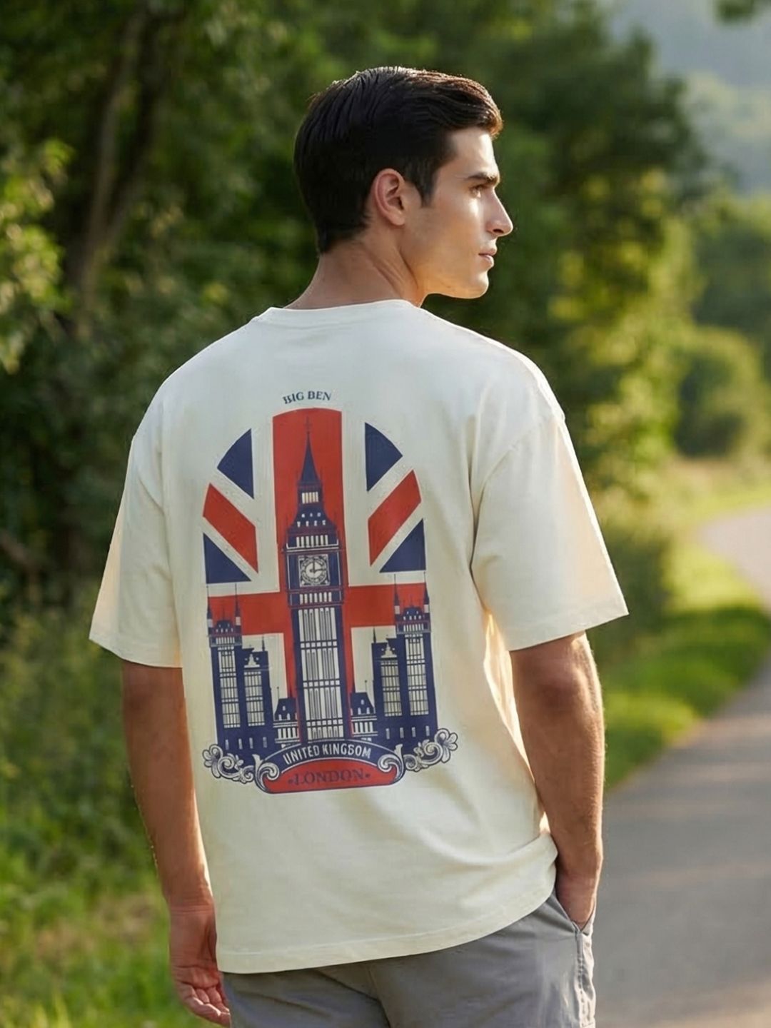 NOBERO Men Cotton Printed Round Neck T-Shirt