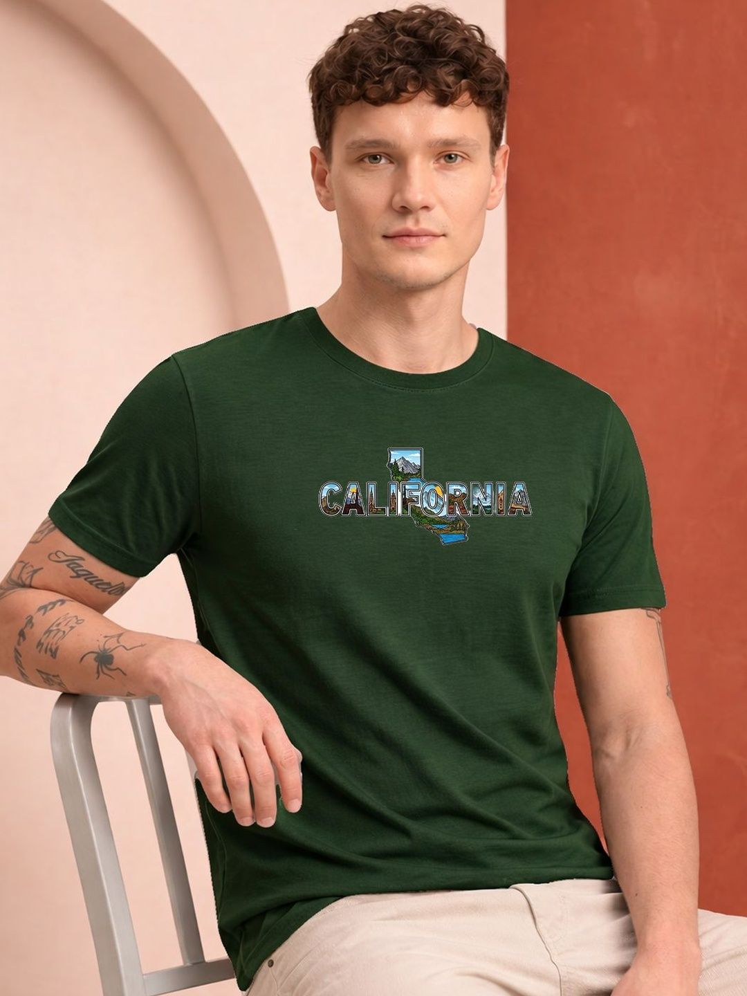 HERE&NOW Men Printed T-shirt