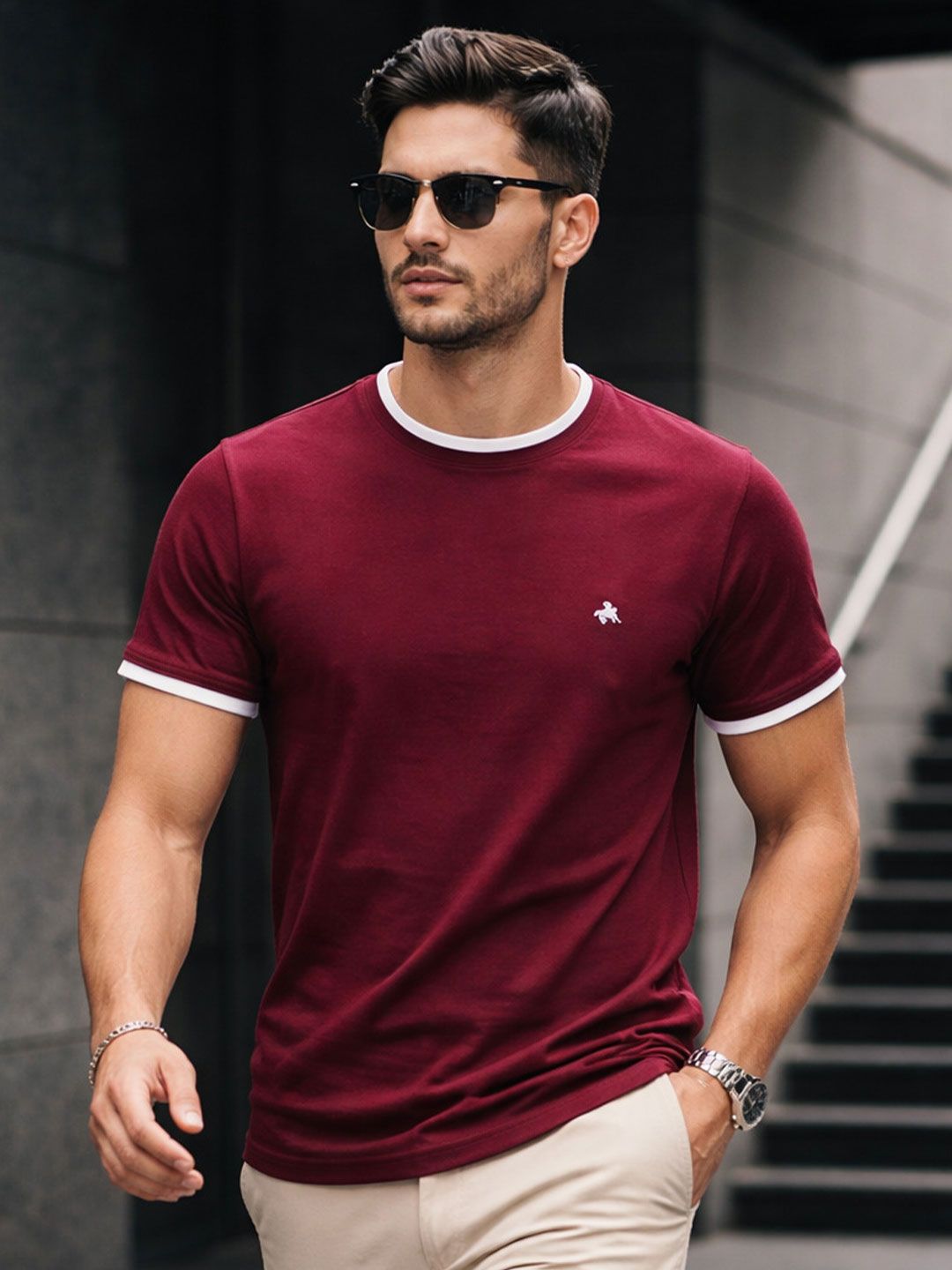Parcel Yard Mens Round Neck Tshirts