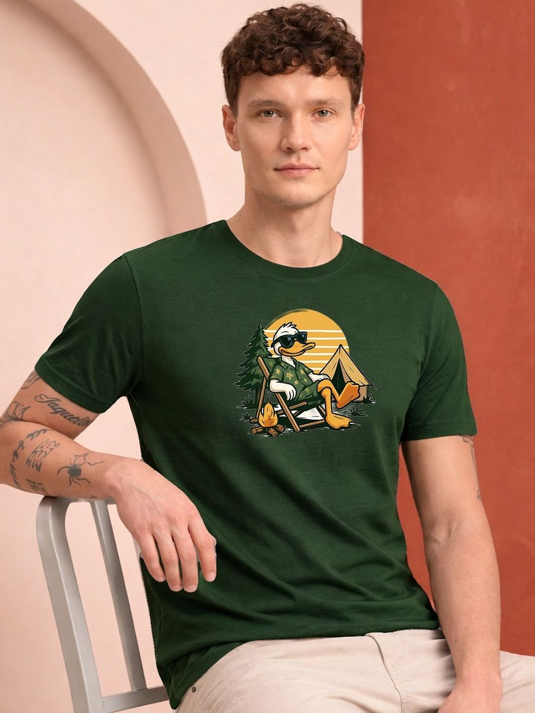 HERE&NOW Men Printed T-shirt