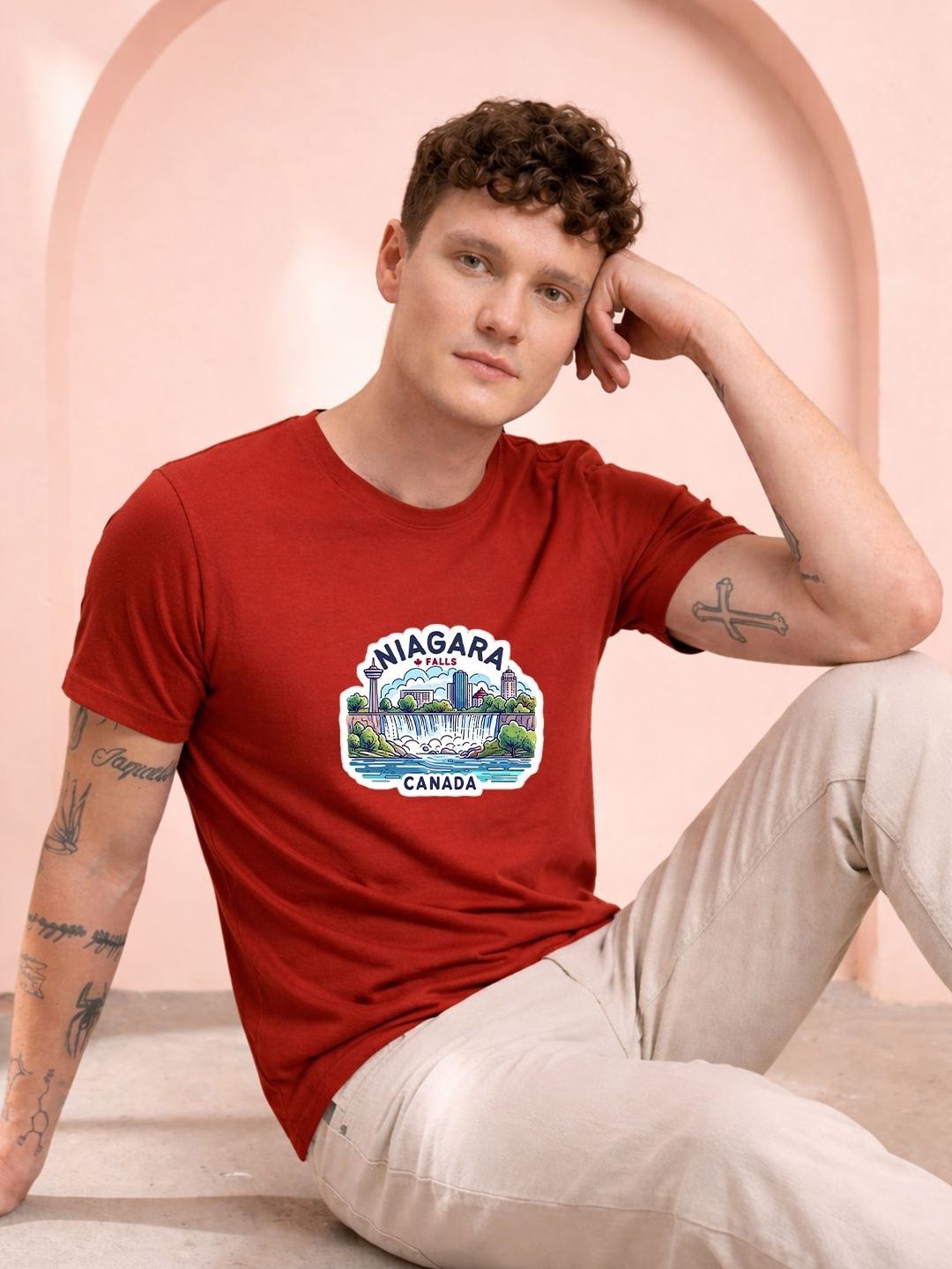 HERE&NOW Men Printed T-shirt