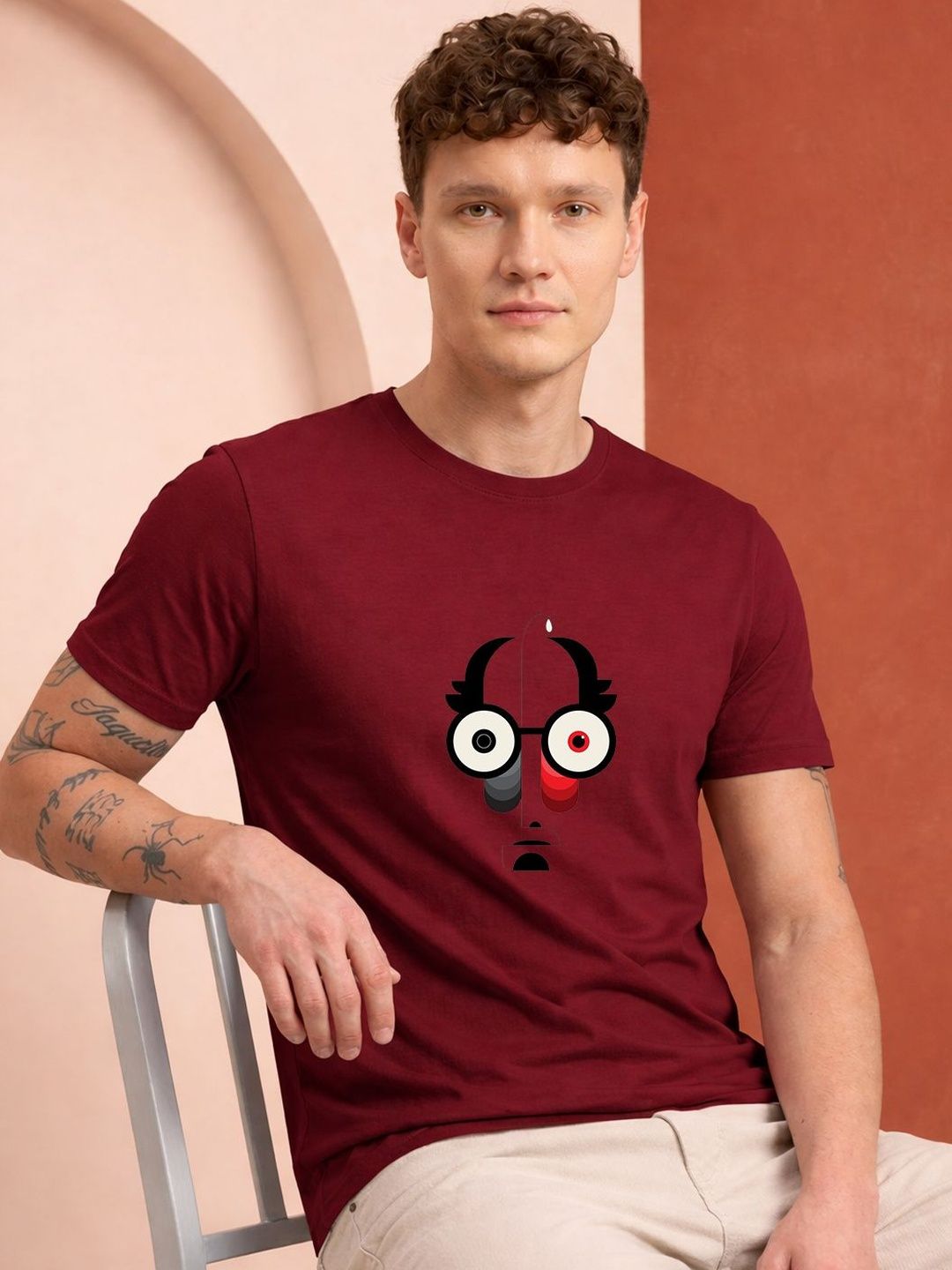 HERE&NOW Men Printed T-shirt